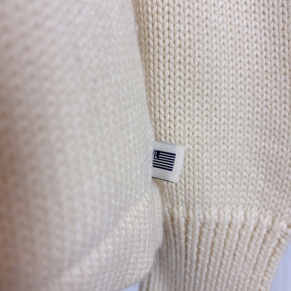POLO JEAN COMPANY by RALPH LAUREN vintage cream cardigan - Picture 6 of 10